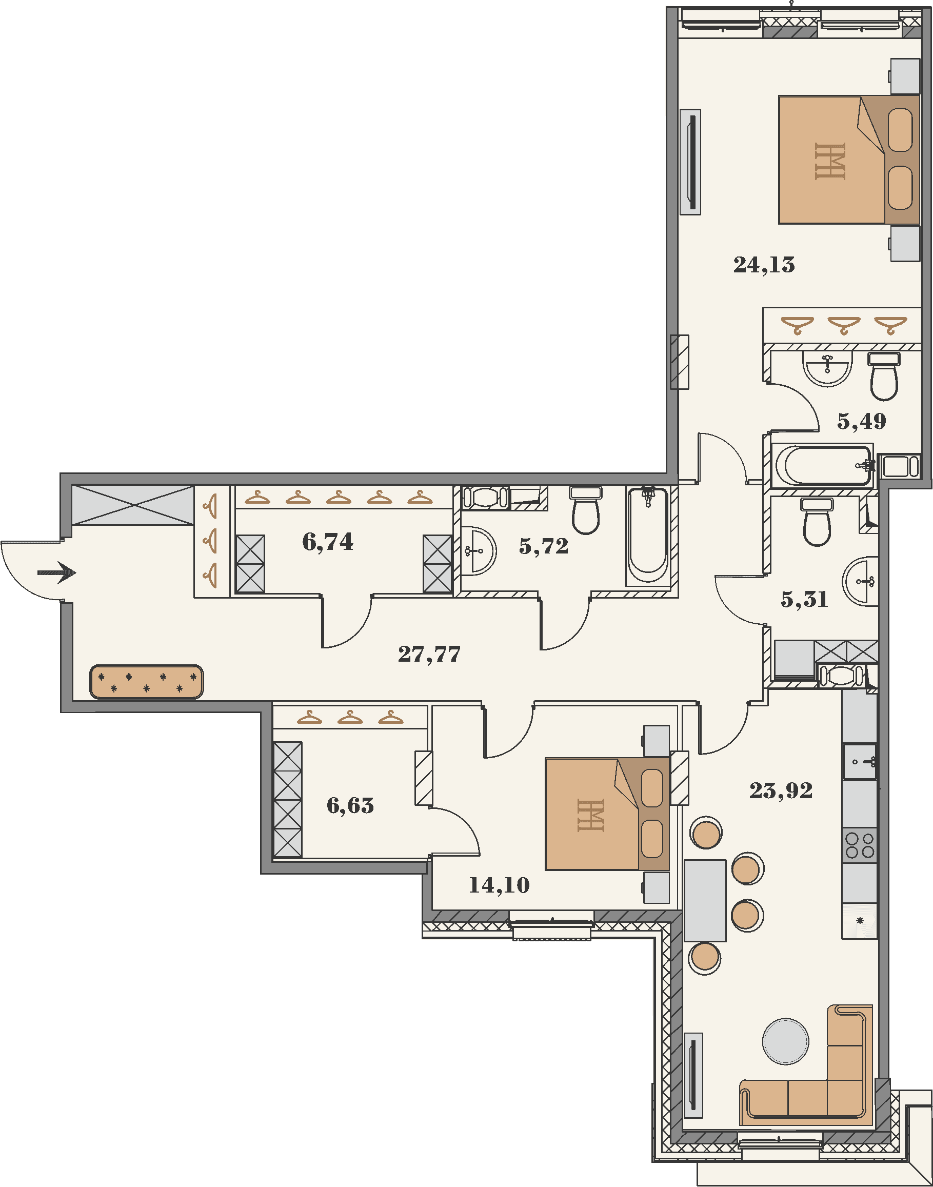 Manhattan House - Floor plan