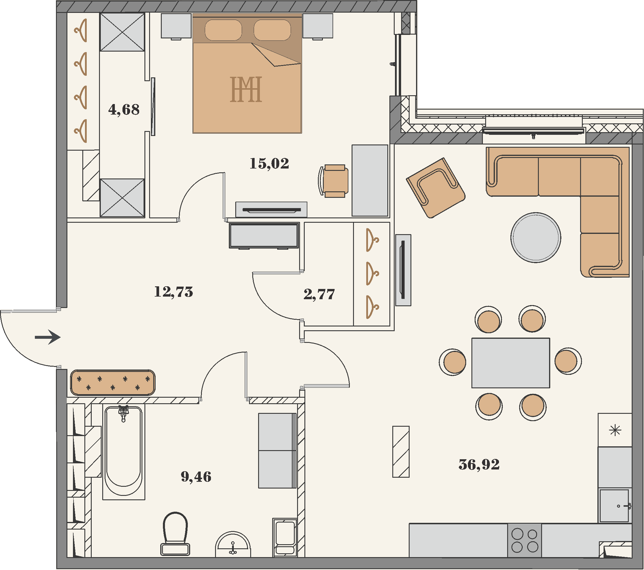 Manhattan House - Floor plan