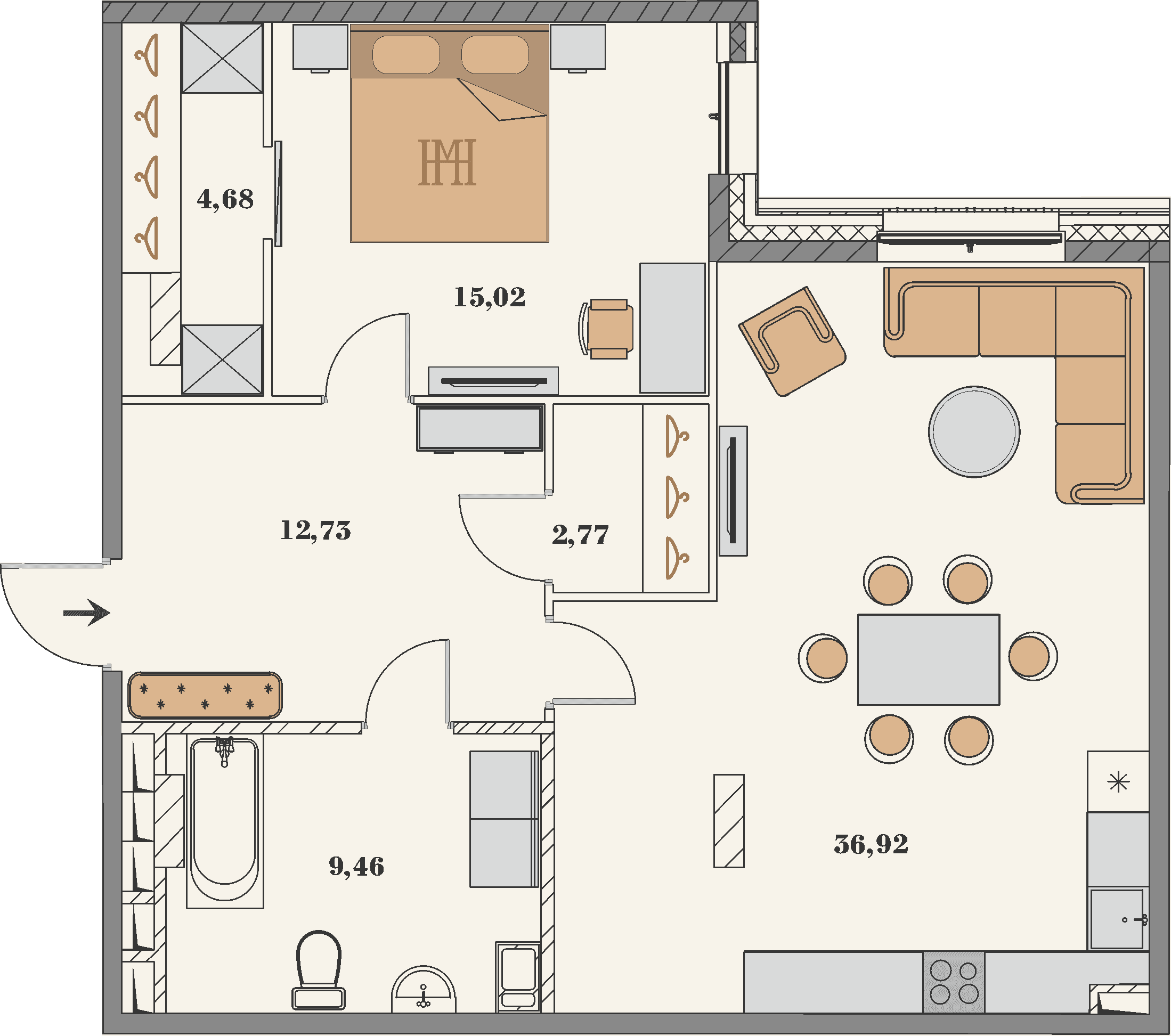 Manhattan House - Floor plan