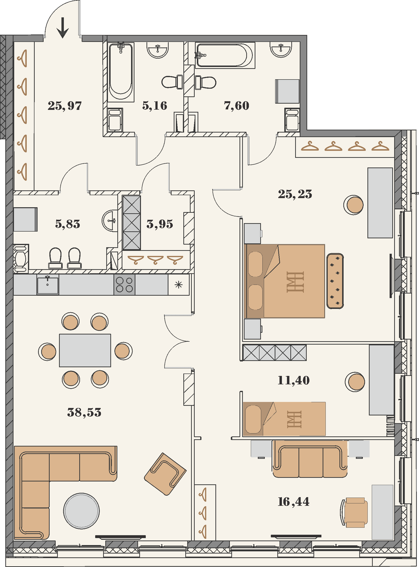 Manhattan House - Floor plan